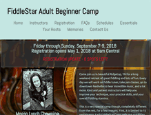 Tablet Screenshot of fiddlestaradultbeginnercamp.com
